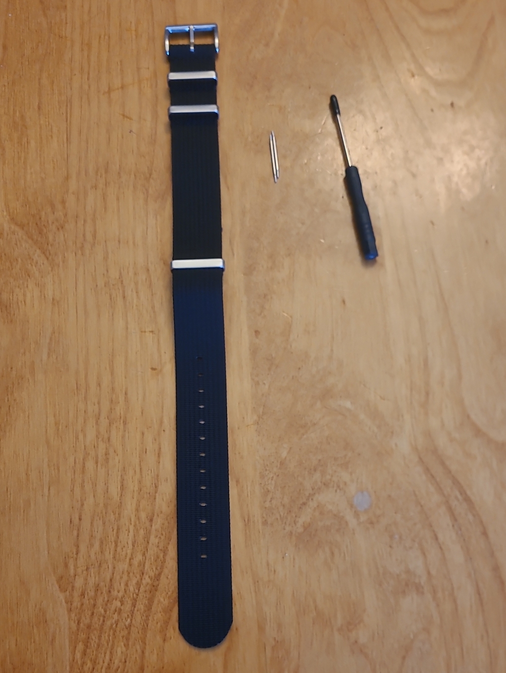 Black 22mm Nylon NATO Watch Strap - Black